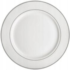 Ambition Porcelánový plytký dezertný tanier biely 19 cm