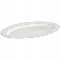 Ambition Porcelánový biely tanier na občerstvenie 35,5 cm