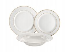 Ambition Porcelánový okrúhly dezertný tanier biely 16 cm