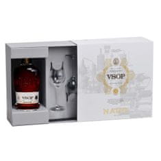 Naud Cognac/Koňak Naud VSOP, darčekový set s 2 pohárikmi 0,7 l