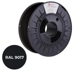 C-Tech tlačová struna PREMIUM LINE ( filament ), PA6, dopravná čierna, RAL9017, 1,75mm, 1kg