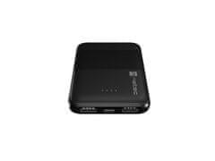 Natec powerbanka TREVI COMPACT 5000 mA 2X USB-A + 1X USB-C, čierna