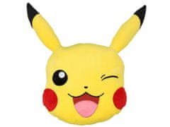 Pokémon Pikachu Pokemon Dekoračný vankúš, mäkký, žltý 33x34 cm 