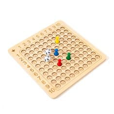 Cool Mango Drevená tabuľka na učenie násobenia, matematická detská hra - Montessori