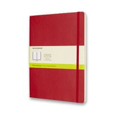 Moleskine Zápisník - mäkké dosky XL, čistý, červený