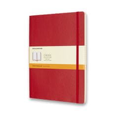 Moleskine Zápisník - mäkké dosky XL, linajkový, červený