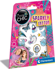 Clementoni Crazy Chic Trblietavé tetovanie