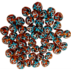 Stafil Stafil Korálky mix 50 ks sklenené 14 x 16 mm crystal copper