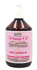 MH Star Eco-U masážny olej s mandľovým olejom 500ml