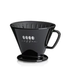 Kela Kávový filter porcelánový Excelsa L čierna KL-12493
