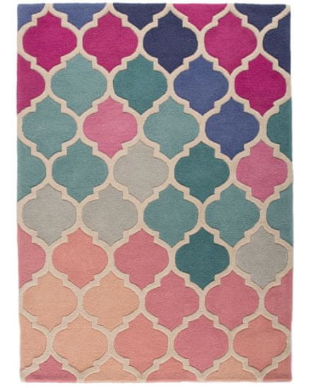 Flair Ručne všívaný kusový koberec Illusion Rosella Pink / Blue