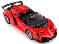 Lean-toys Diaľkovo ovládané športové auto R/C 1:18 Red