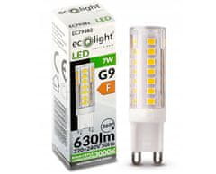 ECOLIGHT LED žiarovka - G9 - 7W - studená biela