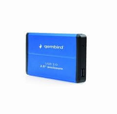 Gembird USB 3.0 externý box 2,5", modrý