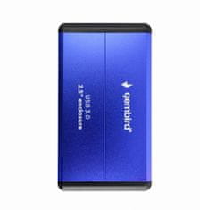 Gembird USB 3.0 externý box 2,5", modrý