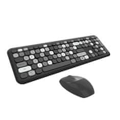 slomart Bezdrôtový set klávesnica + myš MOFII 666 2.4G (čierna)