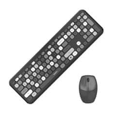 slomart Bezdrôtový set klávesnica + myš MOFII 666 2.4G (čierna)