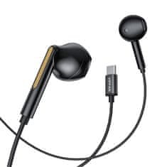 Vipfan Káblové slúchadlá do uší Vipfan M11, USB-C (čierne)