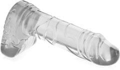 XSARA Anální dildo gelový penis s varlaty anal plug sex kolík - 77793259