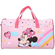 Vadobag Dievčenská športová taška Minnie Mouse s dúhou - Disney