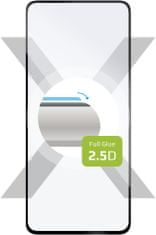 FIXED ochranné sklo Full-Cover pro Nokia X30, s lepením přes celý displej, čierna