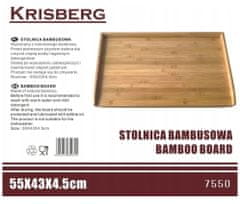 KRISBERG Vál drevený kuchynský bambusový 55X43 cm Ks-2550