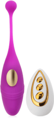 XSARA Voděodolné vaginálně-anální vajíčko na dálkové ovládání - 10 sex funkcí - 76904057