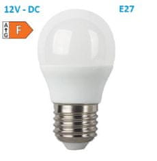 Diolamp SMD LED žiarovka matná Special Voltage Ball P45 5W/12V-DC/E27/3000K/440Lm/180°