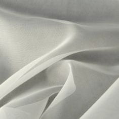 DESIGN 91 Hotová záclona s krúžkami - Lucy krémová hladká, š. 3 m x d. 1,6 m
