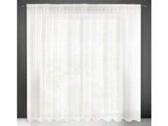 DESIGN 91 Hotová záclona s riasiacou páskou - Rebecca krémová vintage, š. 1,4 m x d. 2,5 m