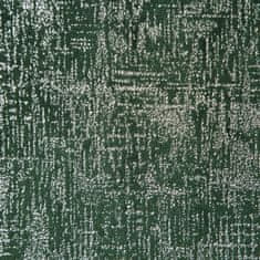 DESIGN 91 Zatemňovací záves s riasiacou páskou - Cypr, zelený so strieborným melírom 140 x 270 cm