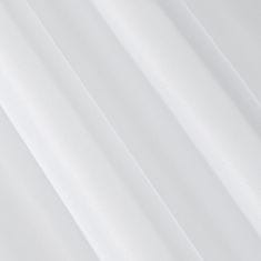 DESIGN 91 Hotová záclona s riasiacou páskou - Esel biela jemná, š. 4 m x d. 2,5 m