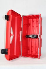 DAKEN Skrinka / box na prenosný hasiaci prístroj 6 kg, plastová, červená, vodotesná