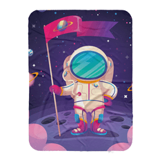 interesi Detská deka - Kozmonaut, 130x170cm