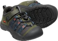 KEEN dětská outdoorová obuv Newport H2SHO Forest night/Magnet 1026209/1026187 zelená 27/28