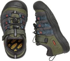 KEEN dětská outdoorová obuv Newport H2SHO Forest night/Magnet 1026209/1026187 zelená 27/28
