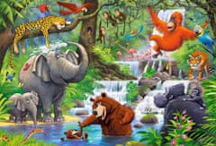 Castorland Puzzle Zvířátka v džungli MAXI 40 dielov