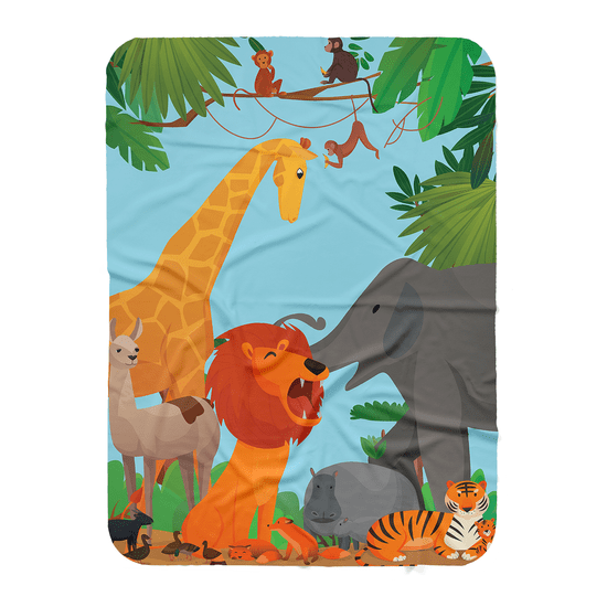 interesi Detská deka - Zvieratká z džungle