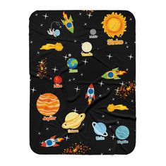 interesi Detská deka - Vesmír a planéty, 130x170cm