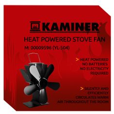 Krbový ventilátor Kaminer 9596 - 5 lopatový