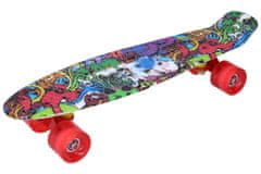 Skateboard viacfarebný 56 x 15 cm