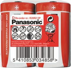 PANASONIC batérie R20 2S D Red zn