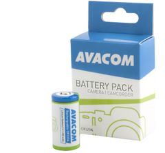 Avacom batérie CR123, 3V, 450mAh, 1,35Wh, nabíjecí