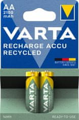 VARTA nabíjecí batérie Recycled AA 2100 mAh, 2ks