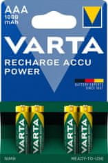 VARTA nabíjecí batérie Power AAA 1000 mAh, 4ks