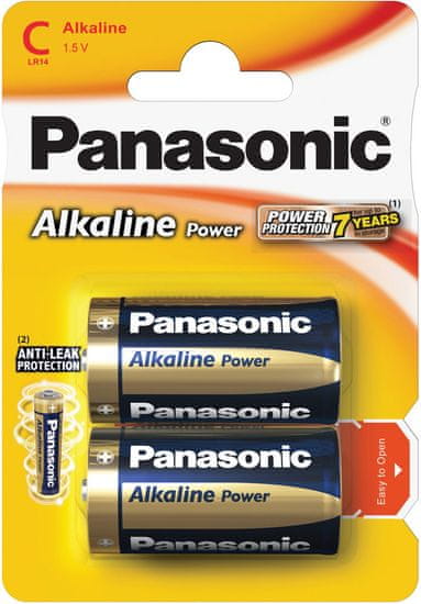 PANASONIC batérie LR14 2BP C Alk Power alk