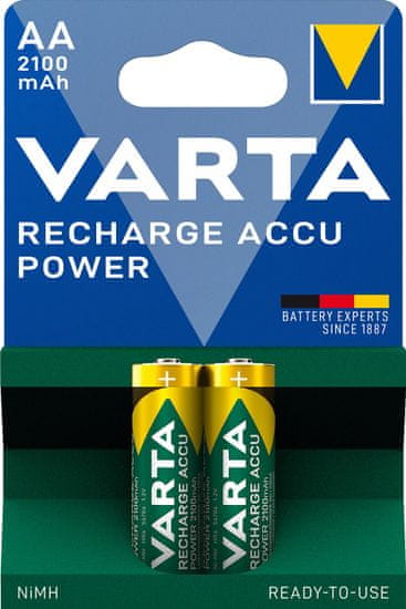 VARTA nabíjecí batérie Power AA 2100 mAh, 2ks