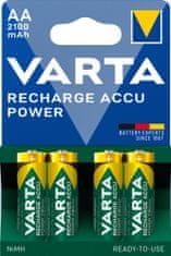 VARTA nabíjecí batérie Power AA 2100 mAh, 4ks