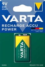 VARTA nabíjecí batérie Power 9V 200 mAh, 1ks