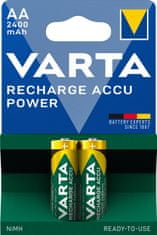 VARTA nabíjecí batérie Accu Power R2U AA 2400 mAh, 4ks